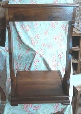 Inginocchiatoio artigianale in legno vecchio di Noce Americano riciclato  