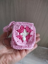 Cubotto Portachiavi Portamonete Portatutto Fatto A Mano All'uncinetto 