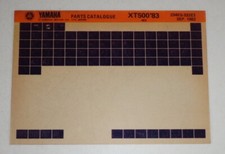 Yamaha XT 500 83 Microfich
