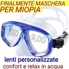 maschera subacquea per miopia