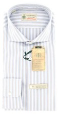 Camicia A Righe Blu Chiaro