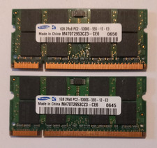 RAM DDR2 2x 1 Gb - 2Rx8 PC2-5300S-555-12 - Samsung M470T2953CZ3-CE6