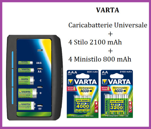 Caricabatterie universale per