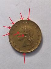 20 LIRE 1982 CON DIVERSI ERRORI DI CONIO EVIDENZIATI NELLE FOTO