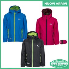 Giacca Trespass  bambino antipioggia giubbino bambina antivento impermeabile