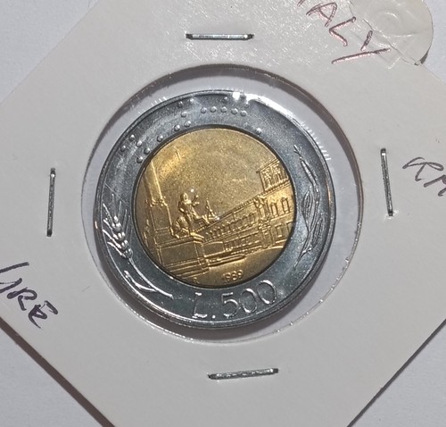 Italia 500 lire 1989 km - italia,