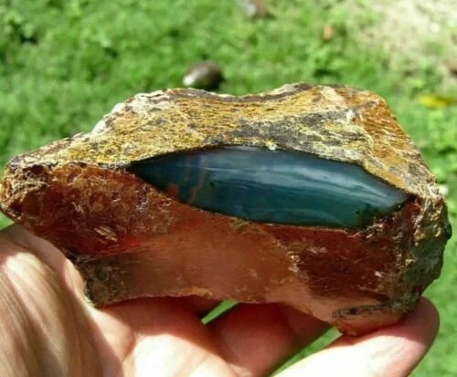 Gemma naturale grezza - , verde