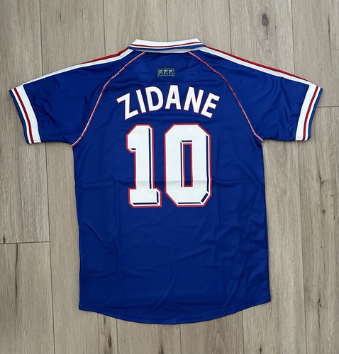 Maglia retro france zidane - retro, blu