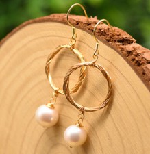 B15 Orecchini In Perla Di