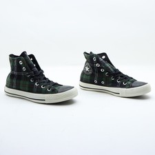 Converse alto USATE  eur 37,5 Uk5  (Cod.SS4045) unisex  verde fantasia scozzese
