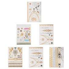  6 fogli di tatuaggi finti