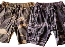 2 Pantaloncini Corti di Cotone Tg52 mimetici 1 Verde mimetico +1 Grigio mimetico