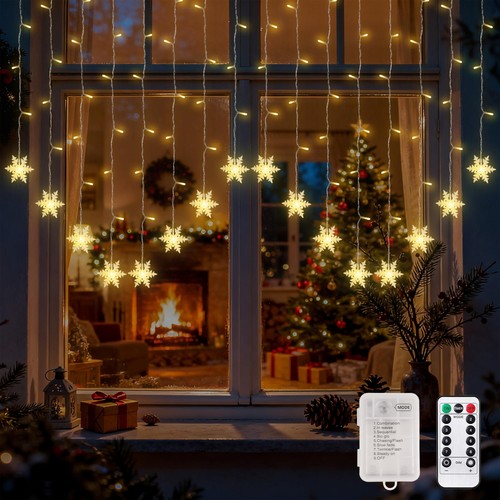 Tenda luminosa natale - tenda, 2x1m