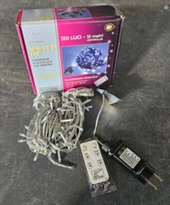 NEW LAMPS - MINILUCI LED 120 - DECORAZIONI NATALIZIE CON GIOCHI- L. 15mt 53-136