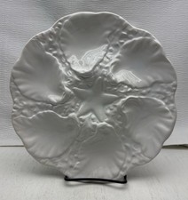 Piatto ostrica bianco vintage