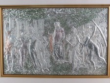Vecchio quadro rilievo - vecchio, a
