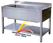 Lavello cm140x70x85 in Acciaio