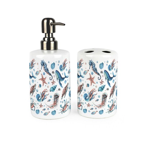 Set bagno sea - life, dispenser