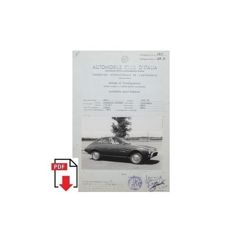 1964 ghia fiat 1500 - fiat, scheda