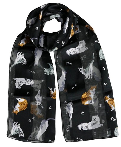 Sciarpa stampa gatto gattino - sciarpa,