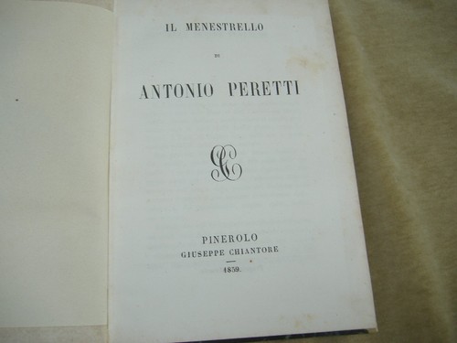 Peretti menestrello - "il, menestrello"