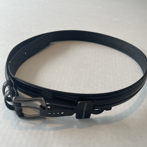 Wilson leather belt black mens - belt,