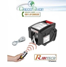 Argano/Paranco elettrico 12V 2000 lbs c/telecomando wireless Ribitech - PE12V/T