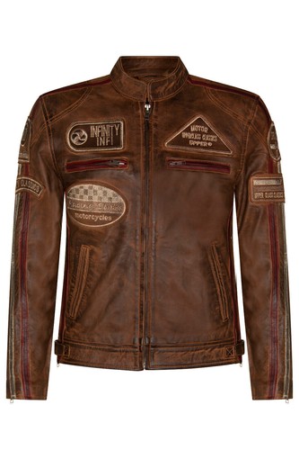 Giacca motociclista uomo pelle - motociclista,