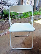 Sedia pieghevole bianca