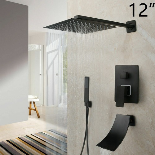 Set rubinetto doccia - 12'', nero