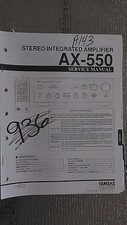 Yamaha ax-550 manuale di