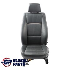 BMW X1 E84 Sedile Anteriore Riscaldato Sinistro Pelle Nevada Nero Profili Grigio