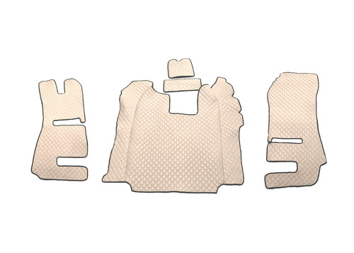 Tappetini beige eco pelle