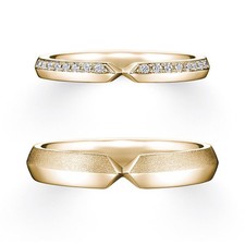 Fede nuziale coppia diamanti