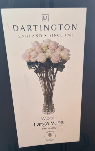 Dartington crystal wibble - wibble, vaso