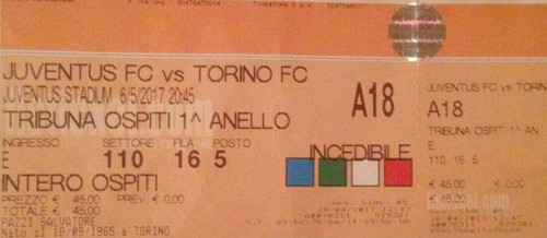 Biglietto calcio juventus - biglietto,