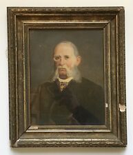 Ritratto Uomo Herr Con Barba Occhiali Kneifer Gründerzeit Antico 37,5 X 31,5 CM