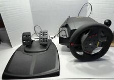 Logitech Momo Racing Force Wheel con pedali per PC senza cavo alimentazione non testato LEGGI