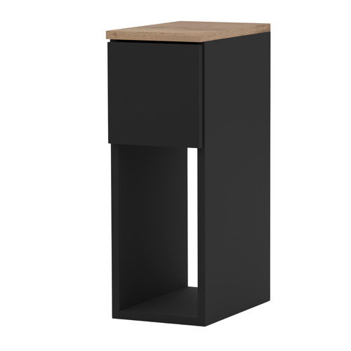 Comodino stretto nero cm - comodino,