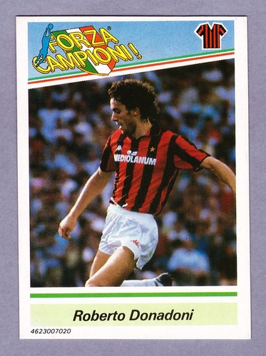 Roberto donadoni milan card - donadoni,