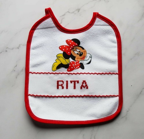 Bavetta con nome - ricamato, a