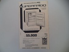 advertising Pubblicità 1959 FRIGORIFERO REX SUPERFRIGO