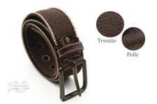 Cintura uomo in tessuto e