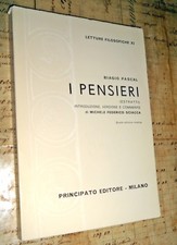 I pensieri - Biagio Pascal - Letture Filosofiche - Principato - 1968