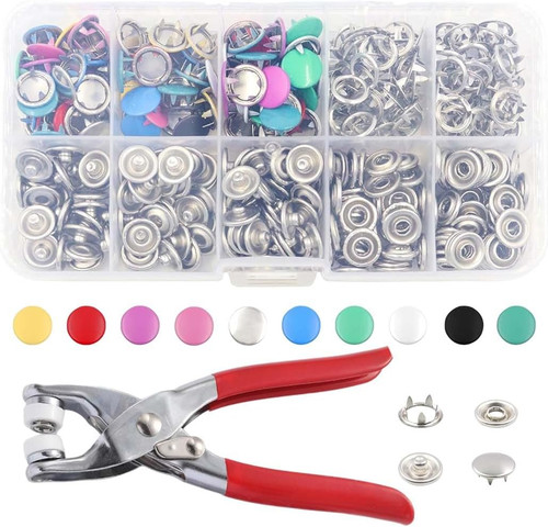 400 pezzi bottoni pressione - 400,