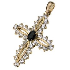 CROCE ORO pendente 18 kt