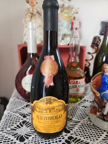 Vino nebbiolo piemonte 1985 - vino,