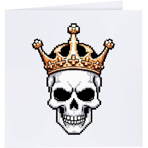 Pixel style skeleton king - 'pixel, king'