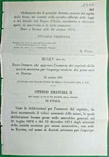 TREVISO,REGIO DECRETO AUMENTO