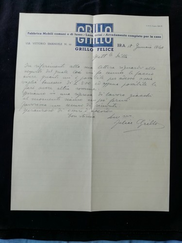 Carta intestata bra grillo - carta,